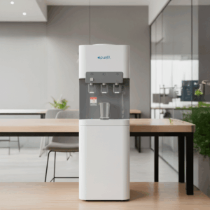 Dispensador de pie con ozono y filtro en linea