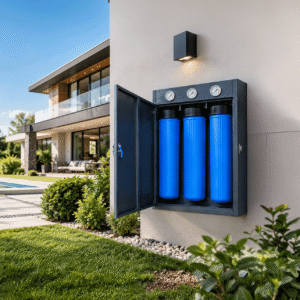 Sistema de Filtración de 3 Etapas Big Blue con Manómetros